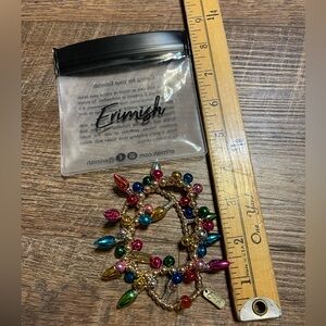 2 pack Erimish Festive Multicolor Beaded Bracelets (never worn)